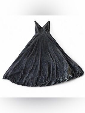 Vintage Aspeed Black Sparkle Maxi Dress Small Tulle Prom Whimsigoth Y2K Sparkle